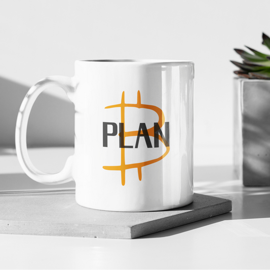 MoonDrip™ – „PLAN ₿“ Premium Tasse