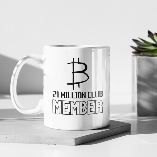 MoonDrip™ – „21 Million Club Member“ Premium Tasse