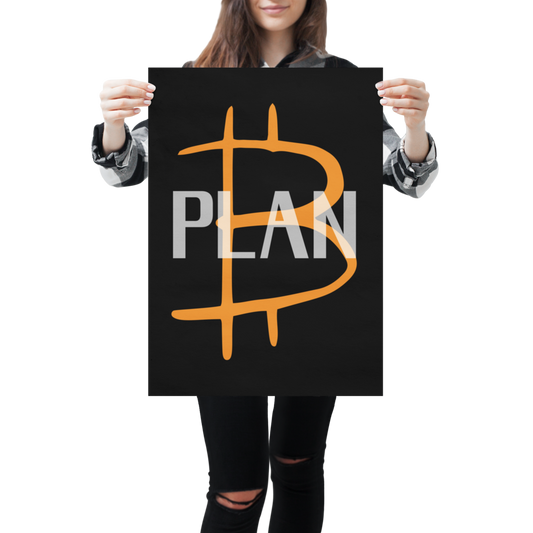 MoonDrip™ – Bitcoin „PLAN B“ Premium Poster 3:4