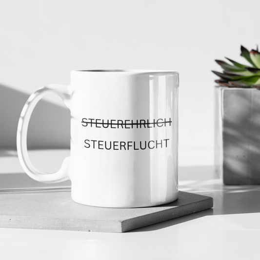 MoonDrip™ – „Steuerehrlich / Steuerflucht“ Premium Tasse