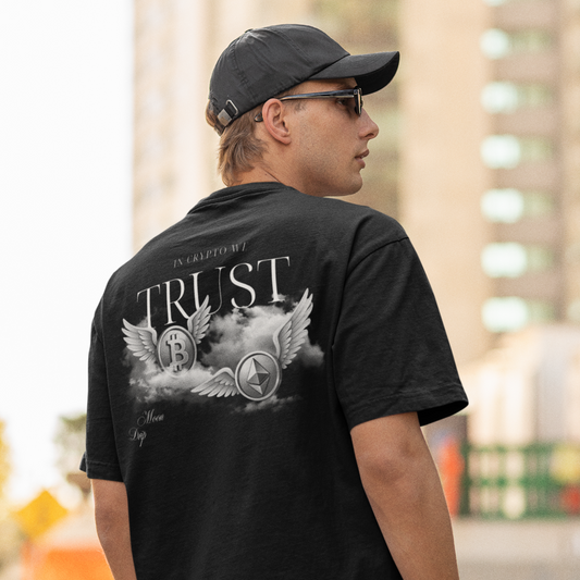 MoonDrip™ – „in crypto we trust“ Limited Oversize Shirt